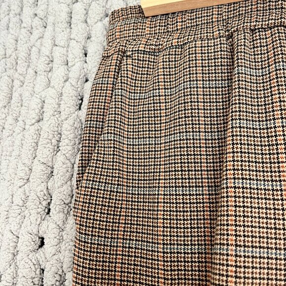 Jogger Style Dress Pants (2 pairs) Black/White Checked & Brown/Beige Tartan (M) - Picture 11 of 15